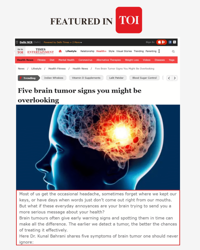 Five brain tumor signs you might be overlooking - Dr Kunal