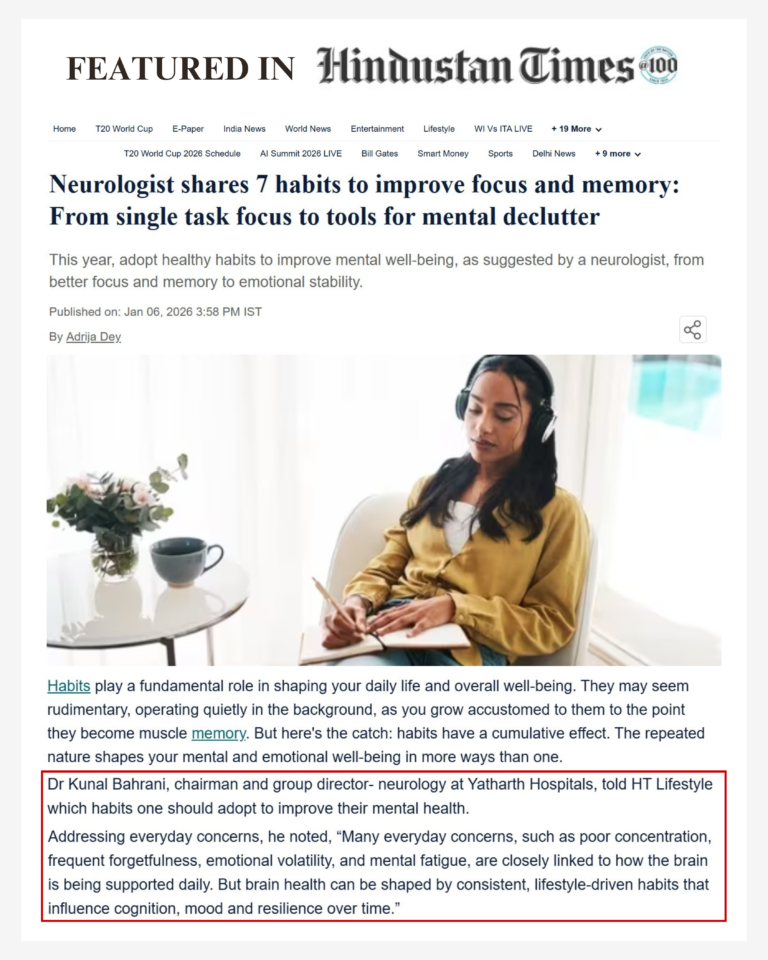 Dr Kunal Bahrani - Featured in Hindustan Times